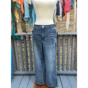 Gloria Vanderbilt Slim‎ Straight Crop Jeans Size 16 Mid Rise Flex Stretch NWT